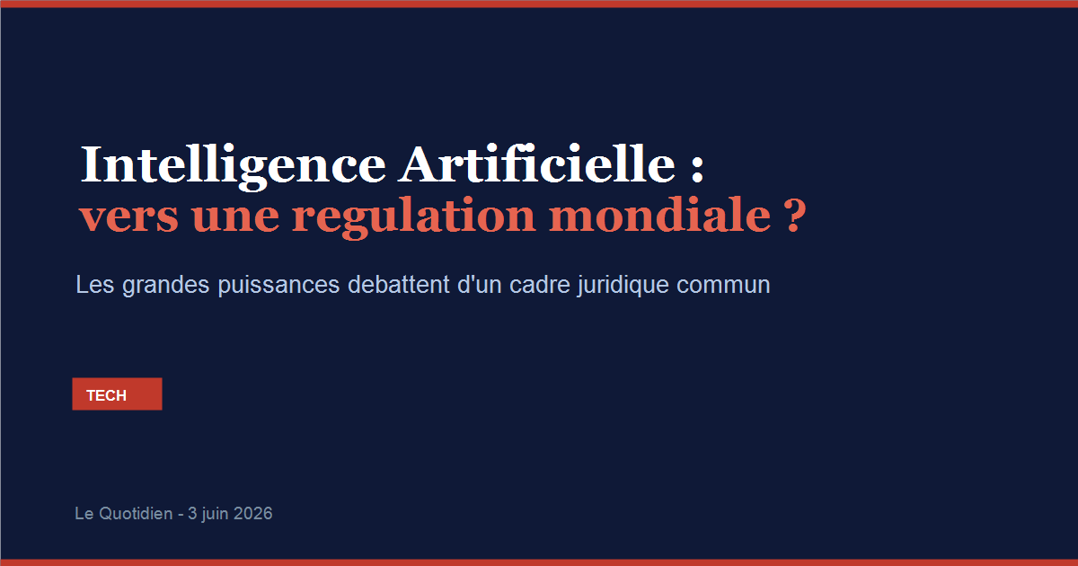 Illustration d'un réseau neuronal symbolisant le débat international sur la régulation de l'intelligence artificielle
